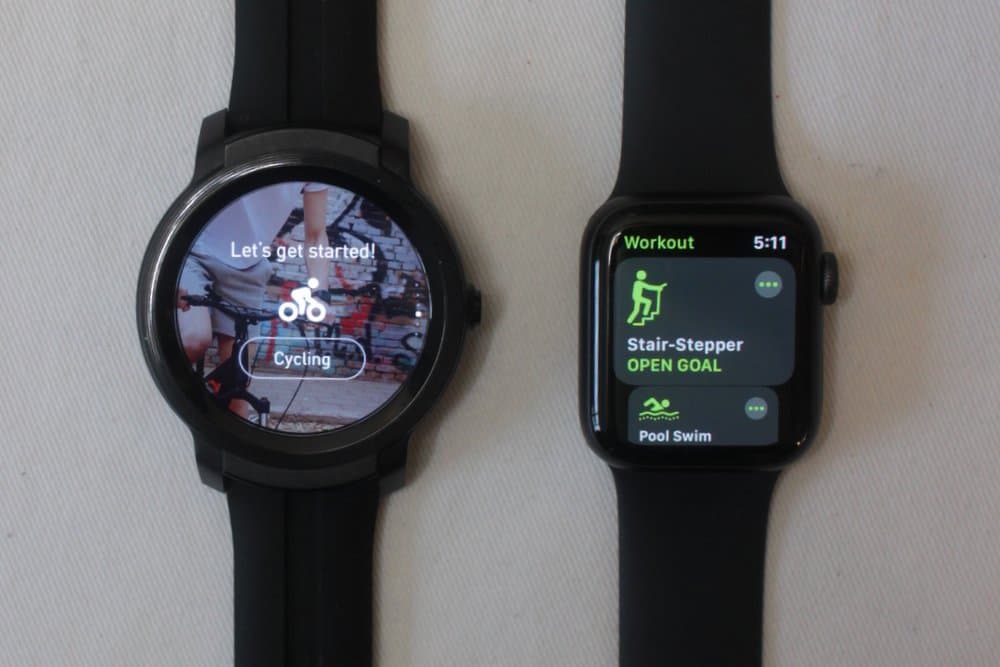 ticwatch e2 apple watch series 5 sports