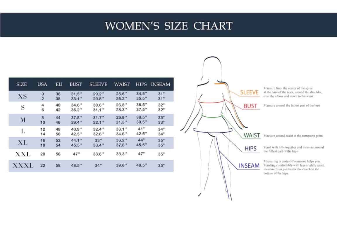 Chart Of Women s Sizes At Arthur Alvarez Blog