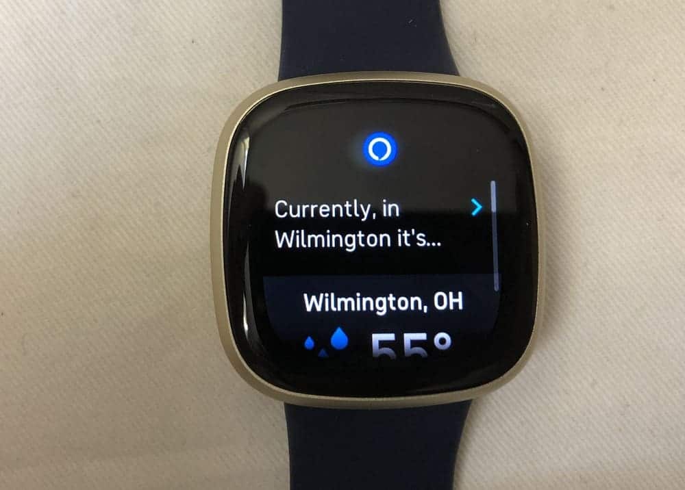 fitbit versa 3 alexa wrong location