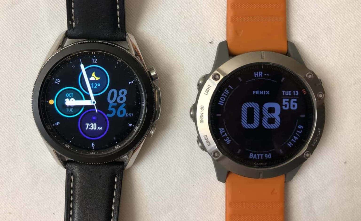 Samsung Galaxy Watch3 vs Garmin Fenix 6 (Two of the best)