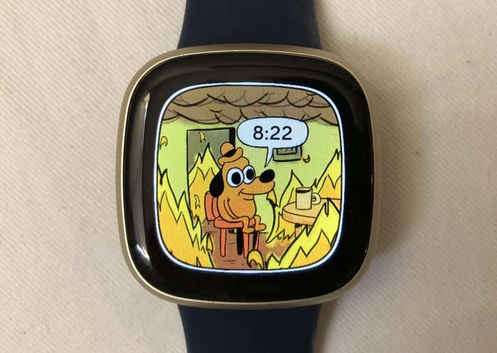 fitbit versa 3 watch face