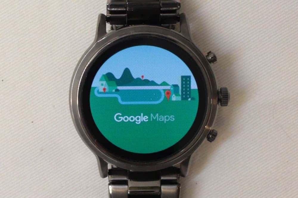 Fossil smartwatch google cheap maps