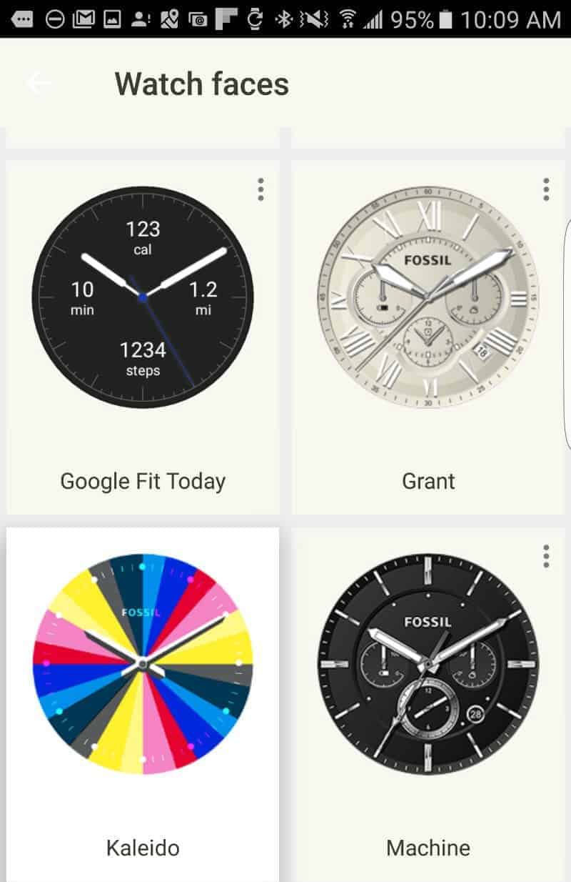 Fossil Q Founder 2.0 watch faces.