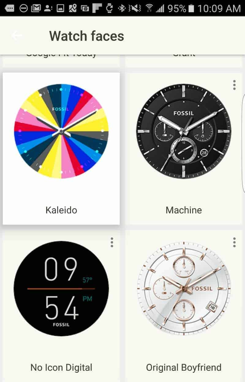 Fossil Q Founder 2.0 watch faces.