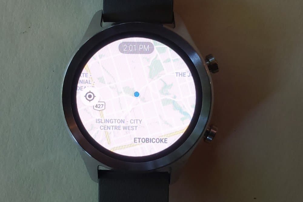 ticwatch c2 google maps