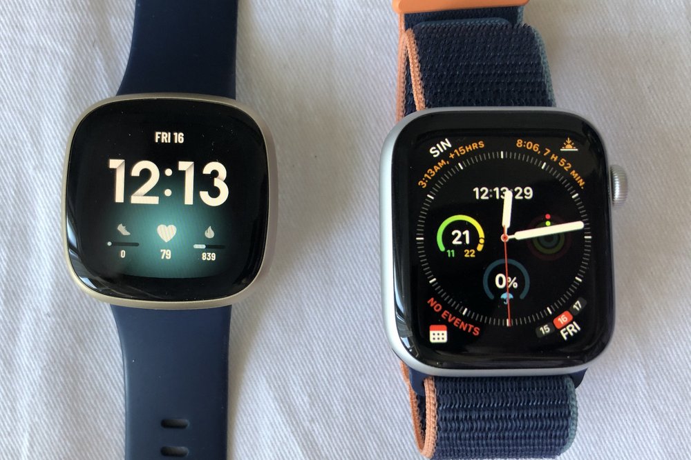 Fitbit versa 2 ou best sale apple watch