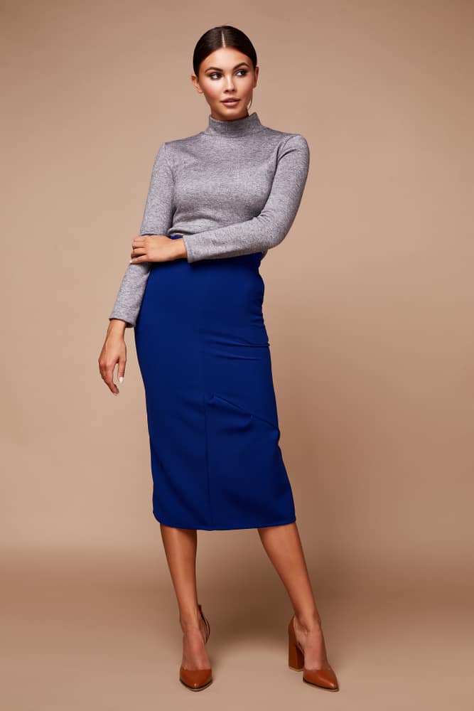 Midi skirt business on sale casual