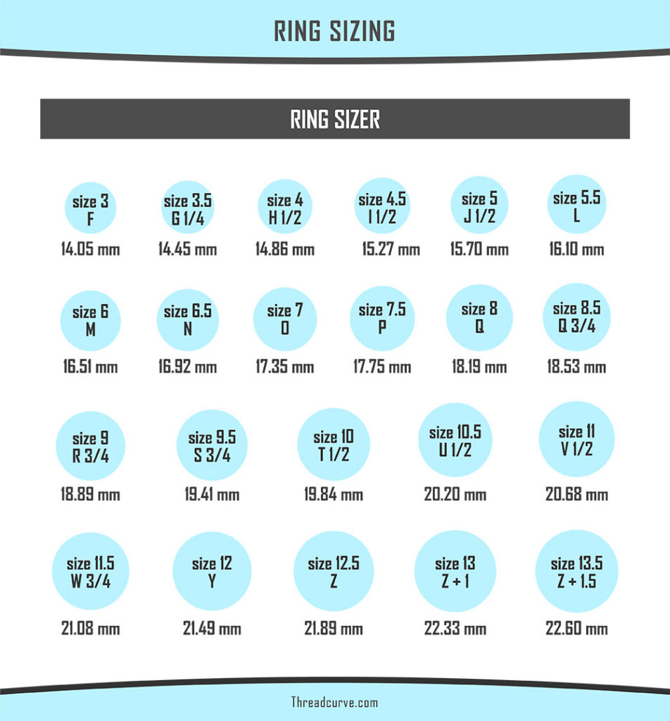 Free Printable Ring Sizer Chart For Women