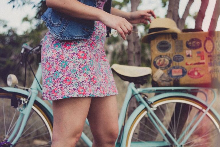 Woman wearing skirt