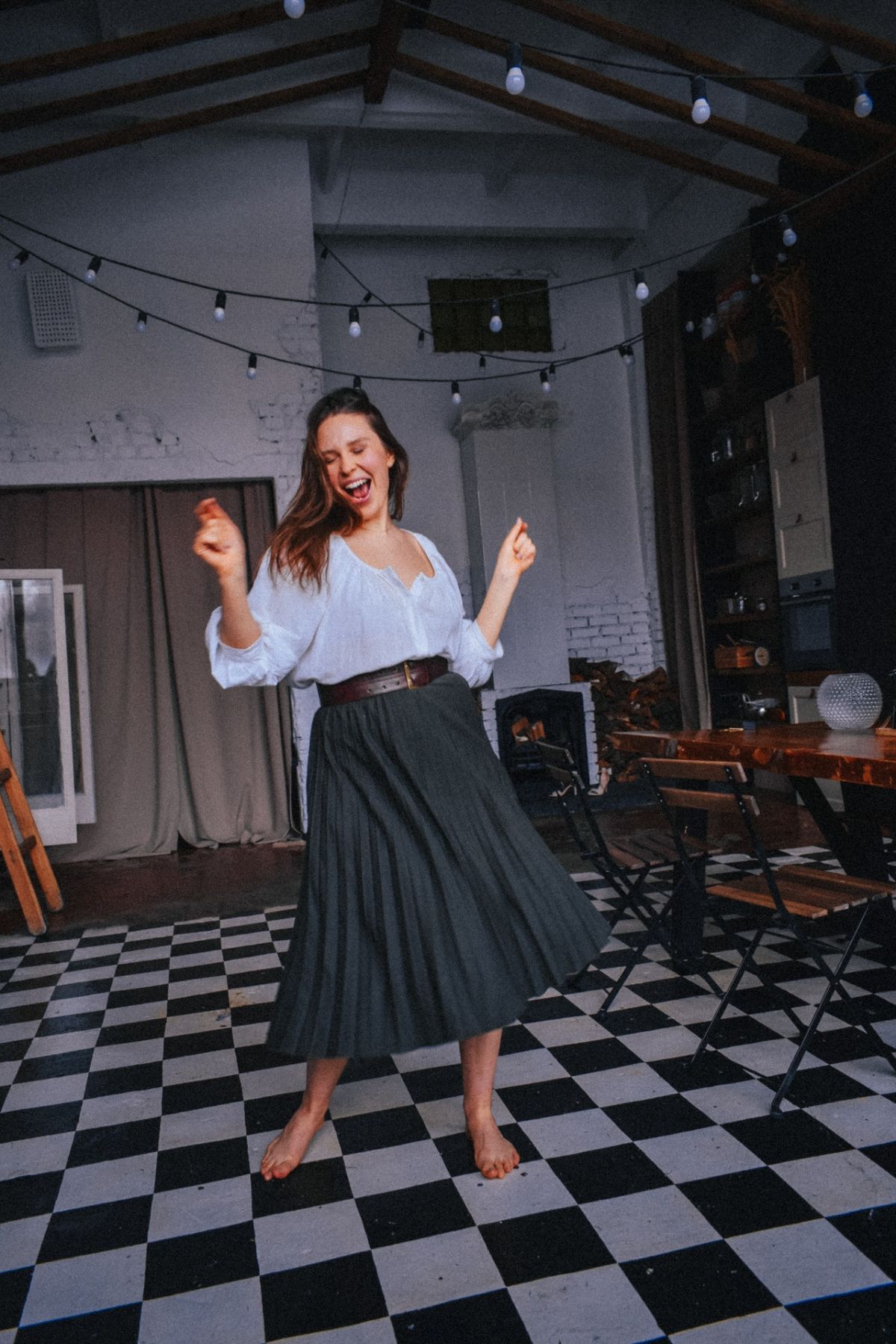 Belt shop skirt combo