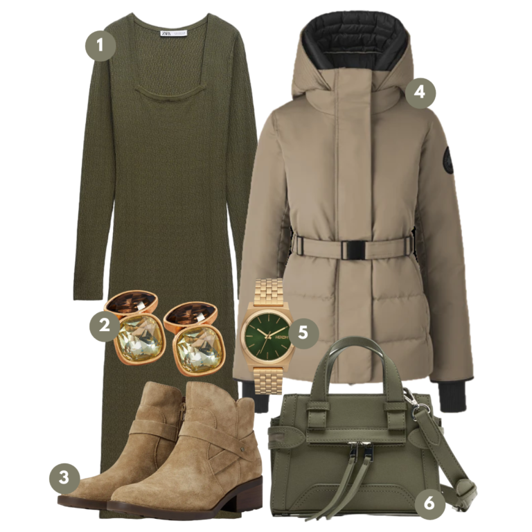 Olive Elegance: Chic Earth Tones for Timeless Winter Fashion