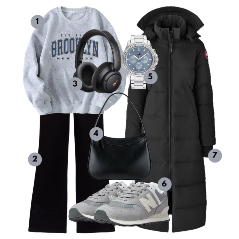 Urban Winter Chic: Classic Monochrome with a Touch of Tech