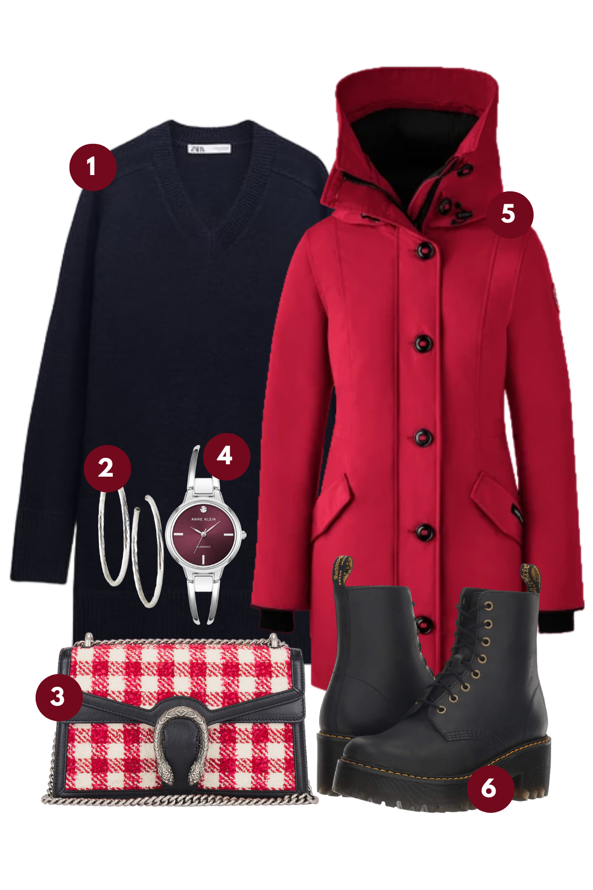 Vibrant Winter Elegance: Nautical Navy Meets Bold Crimson