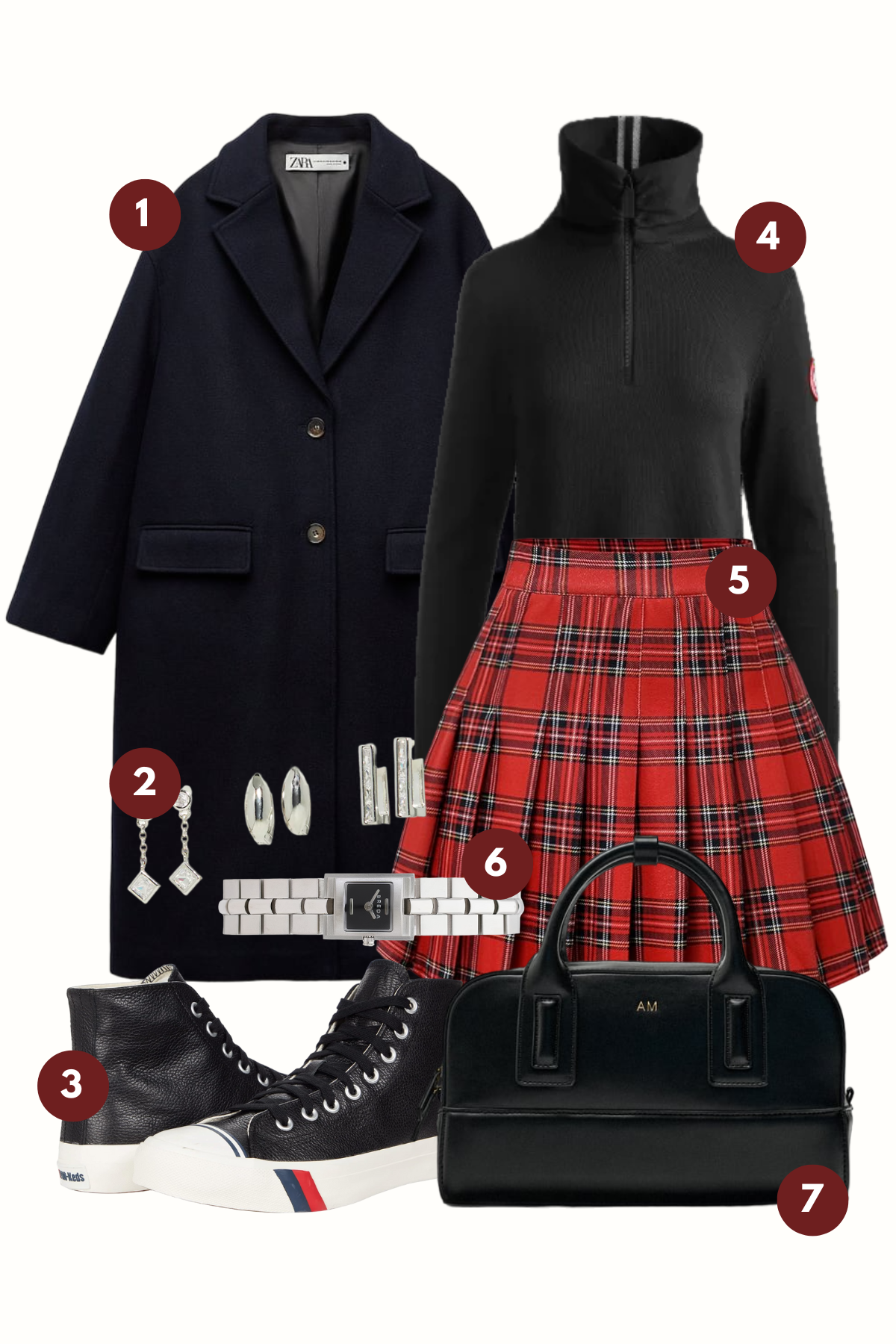 Preppy Chic: A Modern Twist on Classic Tartan and Navy