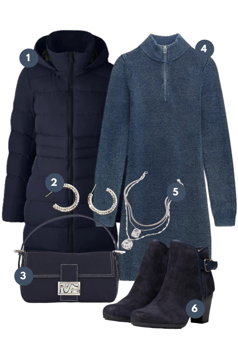 Sleek Sapphire Hues: Cozy Up in Chic Winter Blues