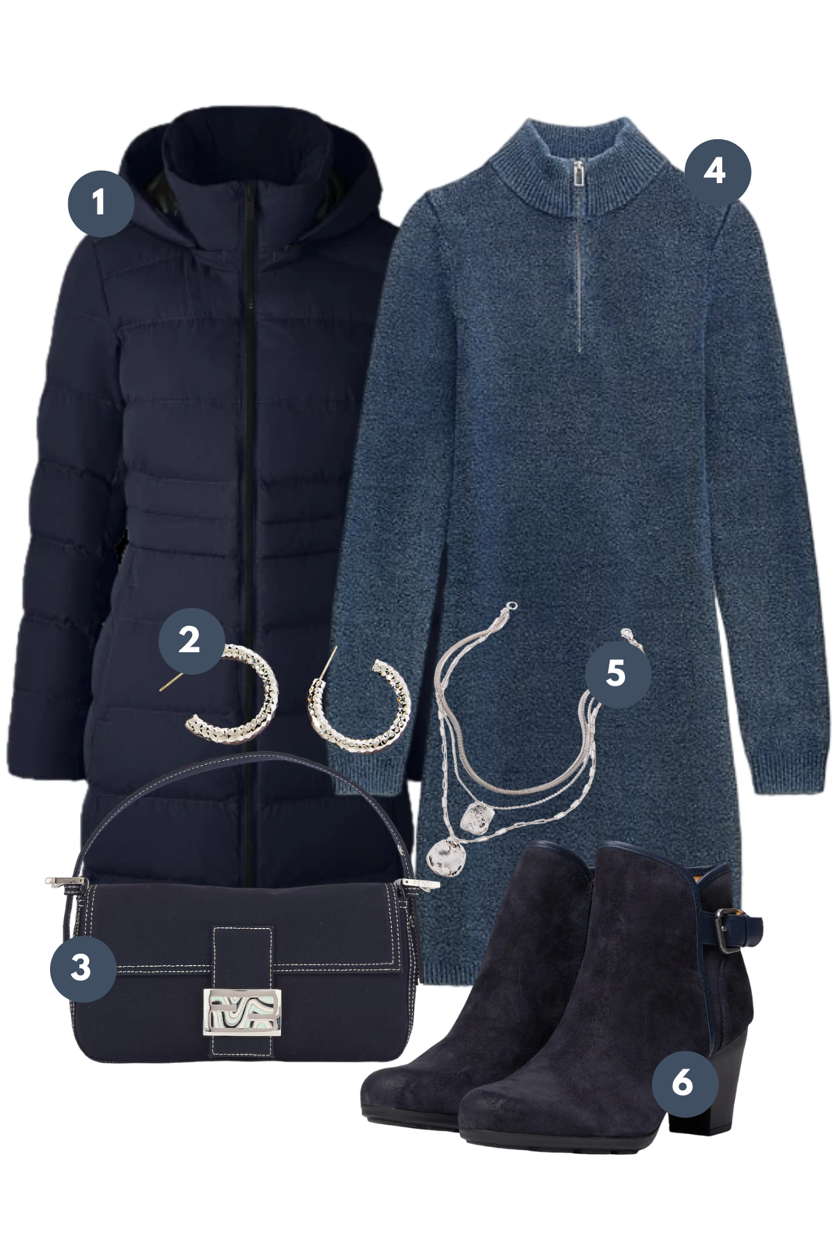 Sleek Sapphire Hues: Cozy Up in Chic Winter Blues