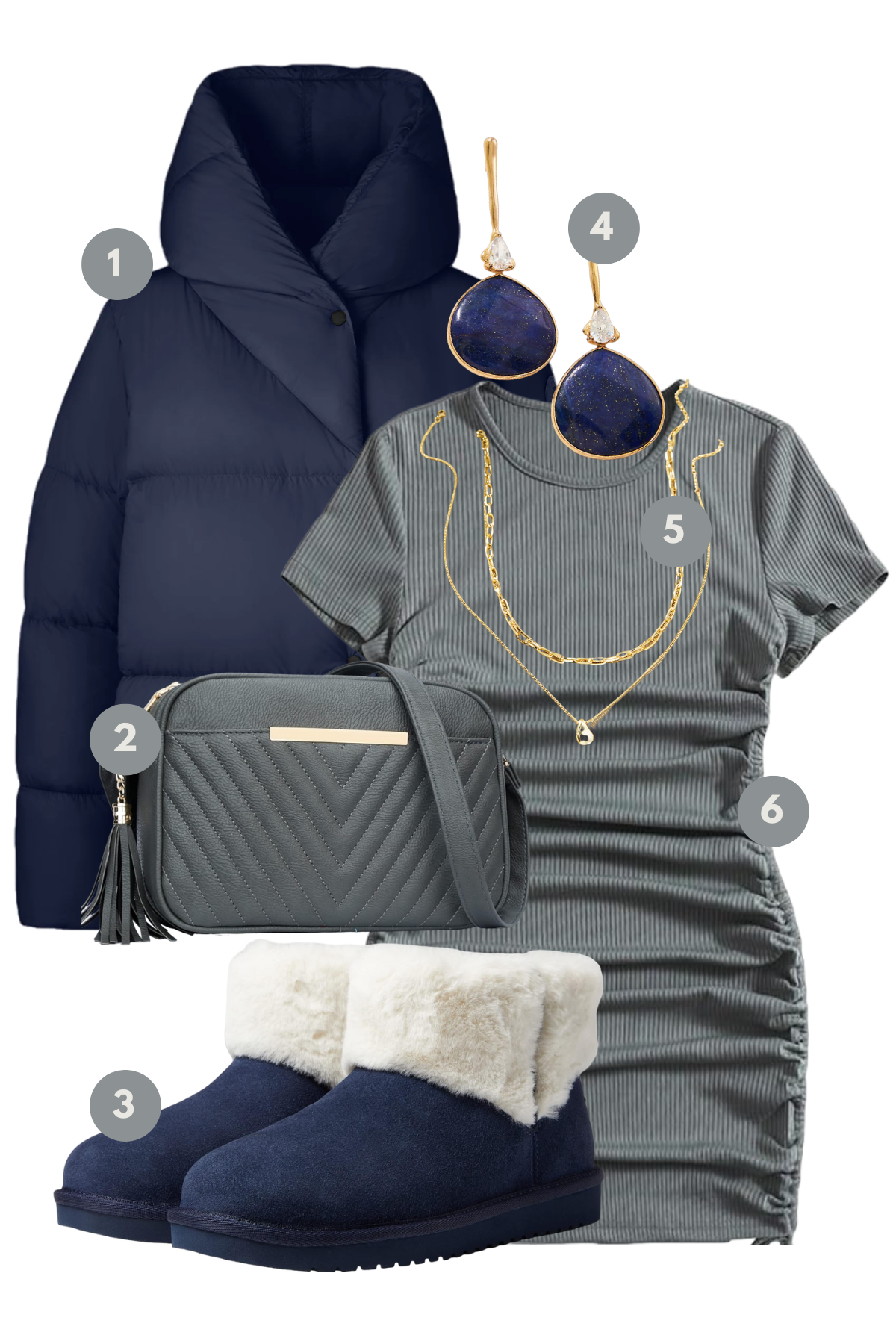 Starry Night: Celestial-Inspired Winter Fashion Ensemble