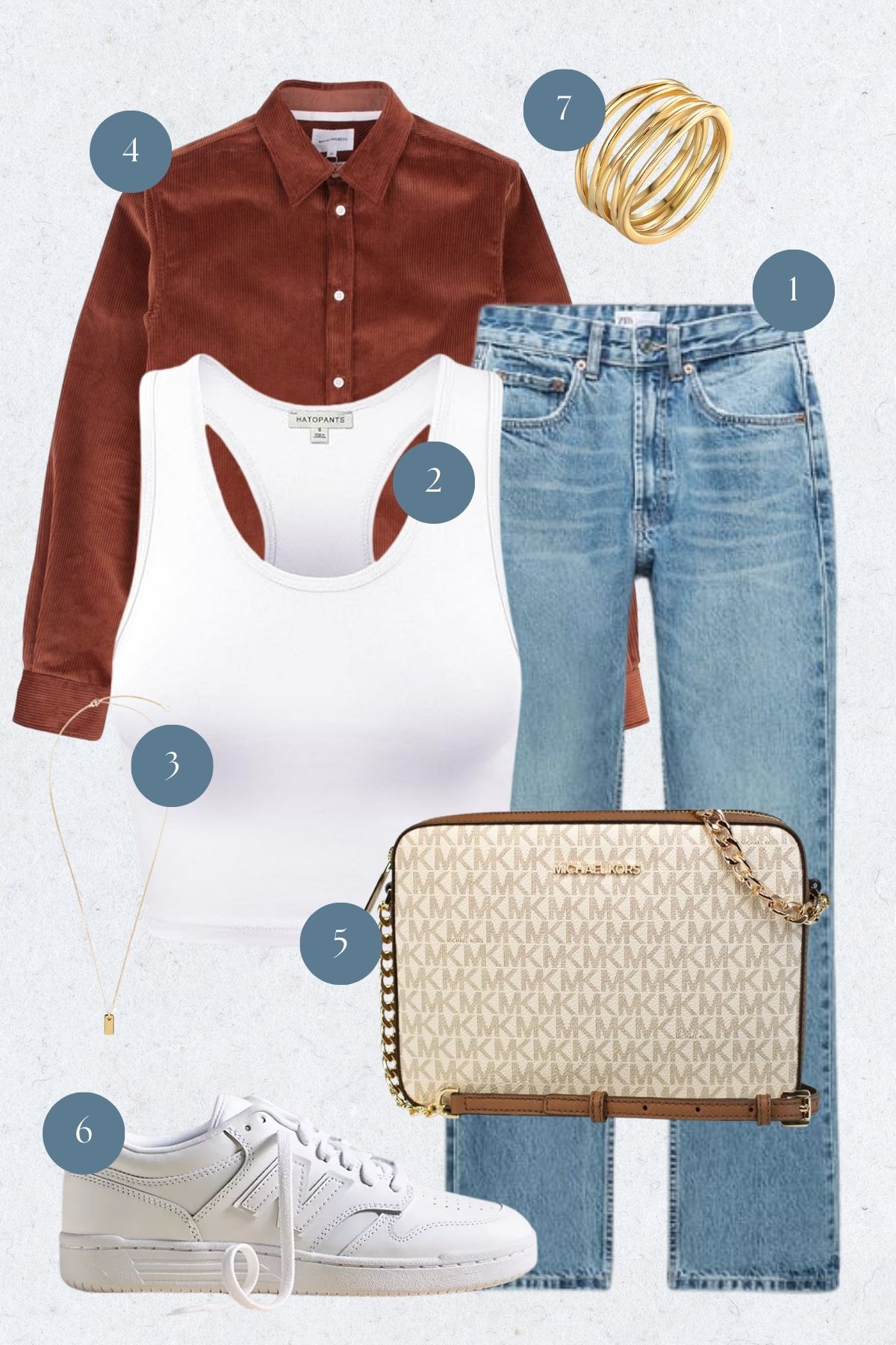 Chic Daytime Ensemble: Classic Denim Meets Modern Minimalism