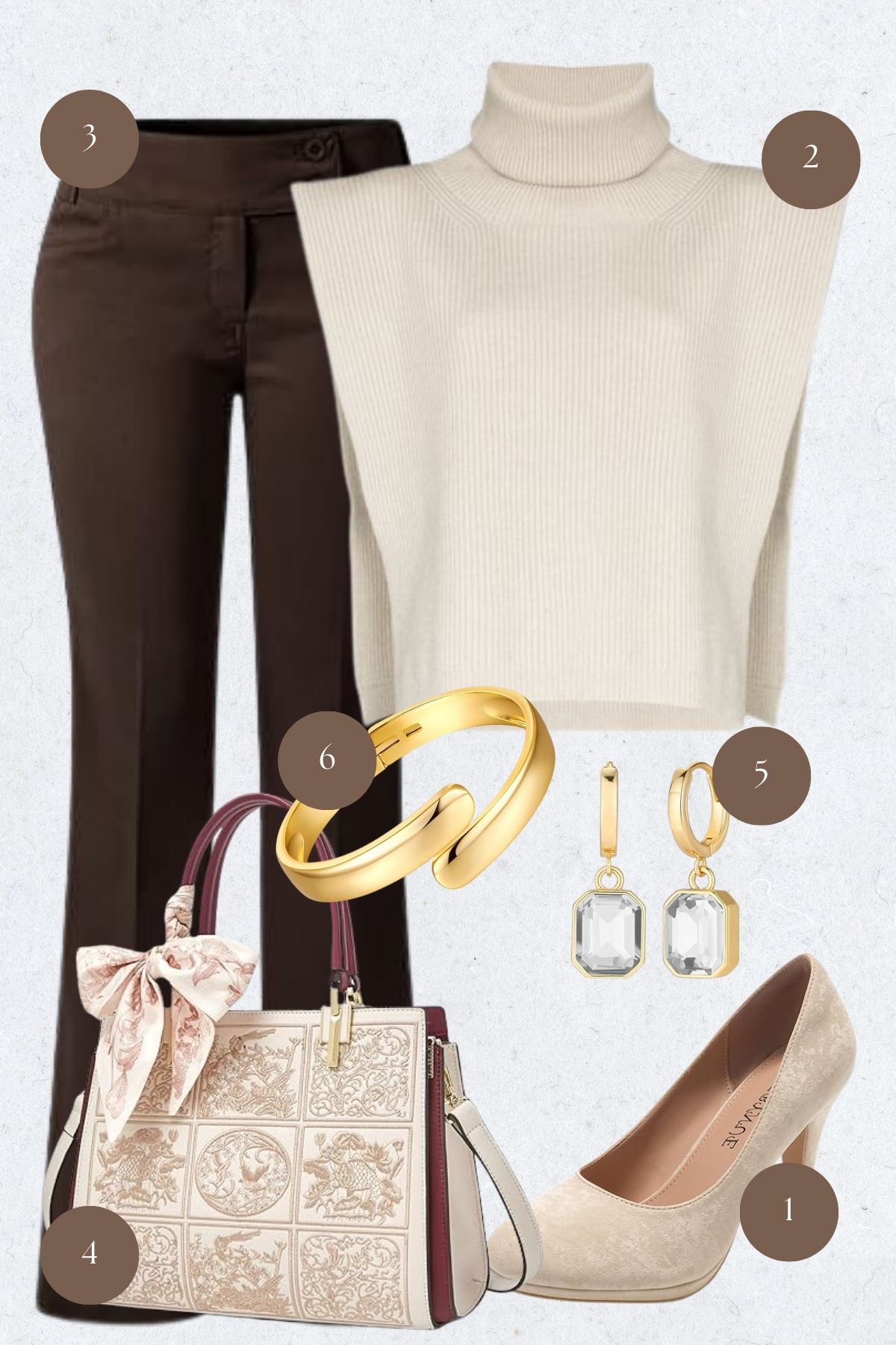 Neutral Elegance: A Chic Day-to-Evening Transition