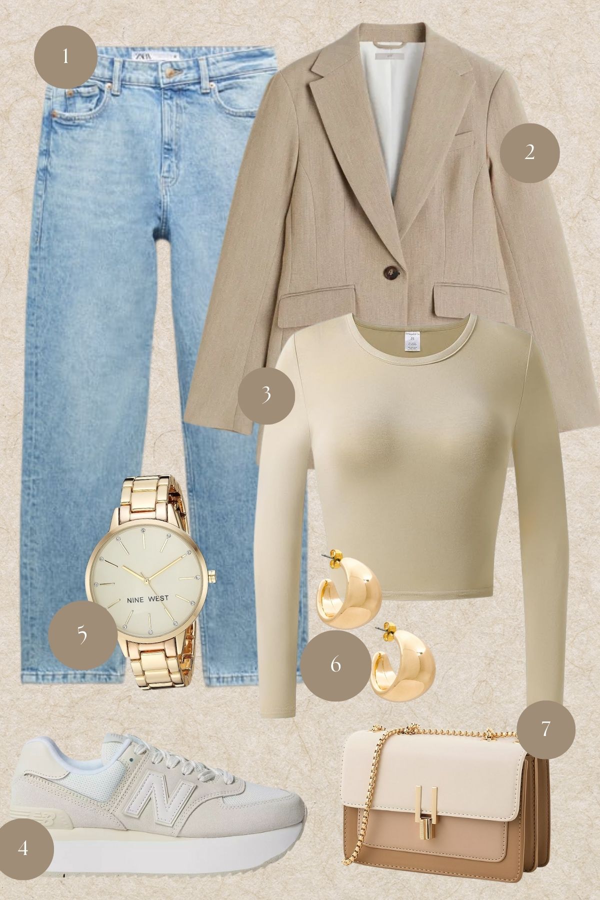 Smart Casual Fusion: Denim Days and Gold Accents