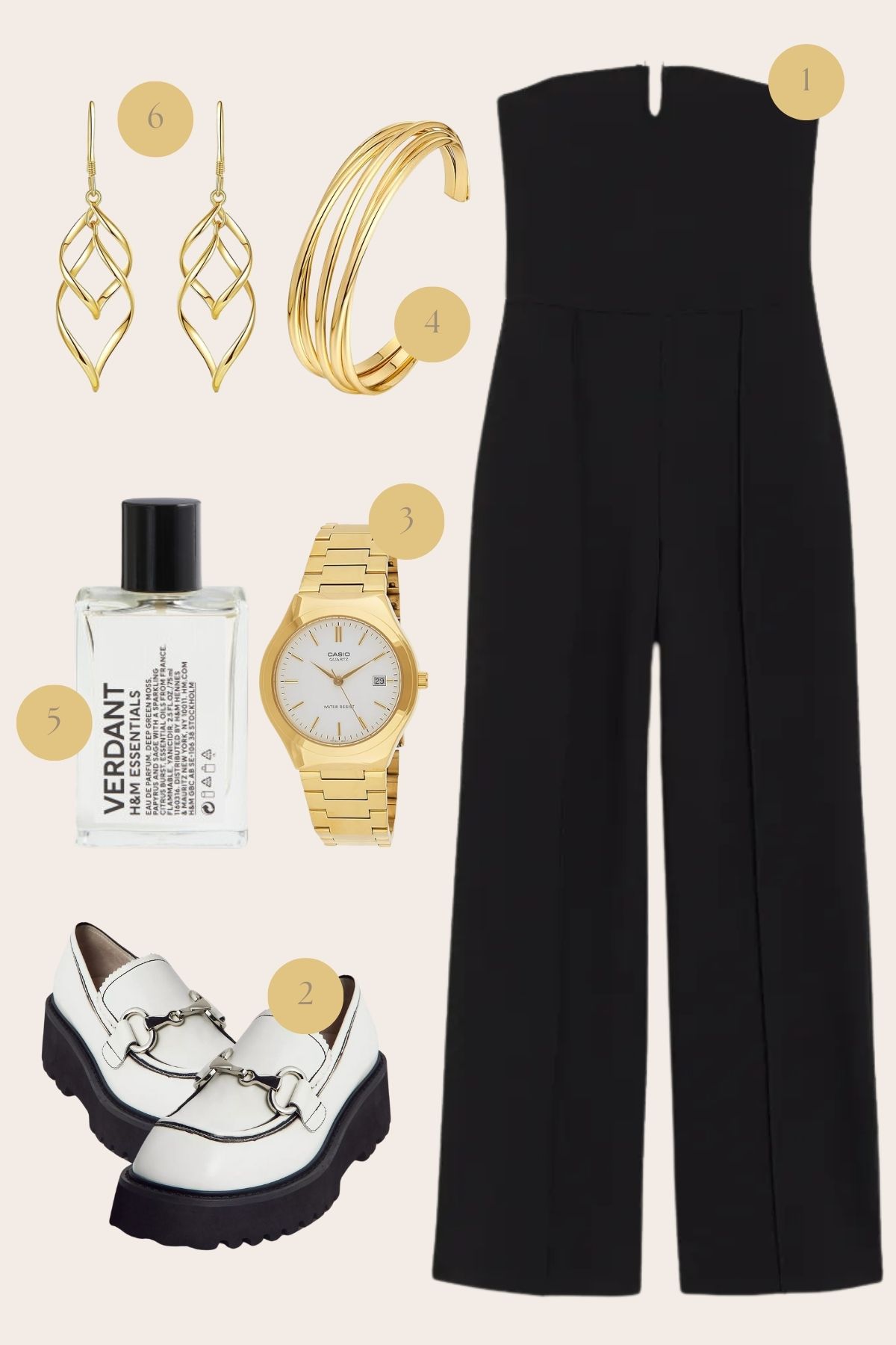 Modern Monochrome: Sleek Black with Bold Gold Accents