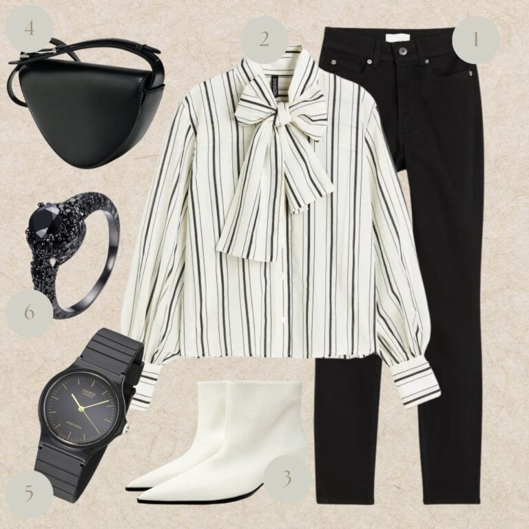 Chic Contrast: Bold Black and Whites with a Touch of Drama