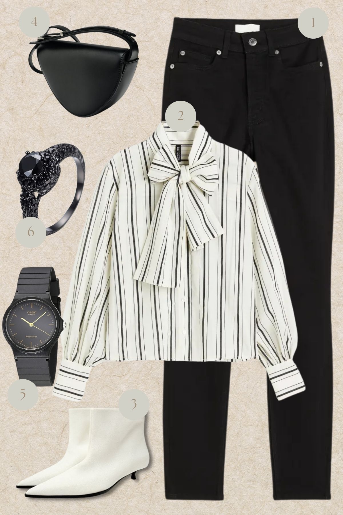 Chic Contrast: Bold Black and Whites with a Touch of Drama