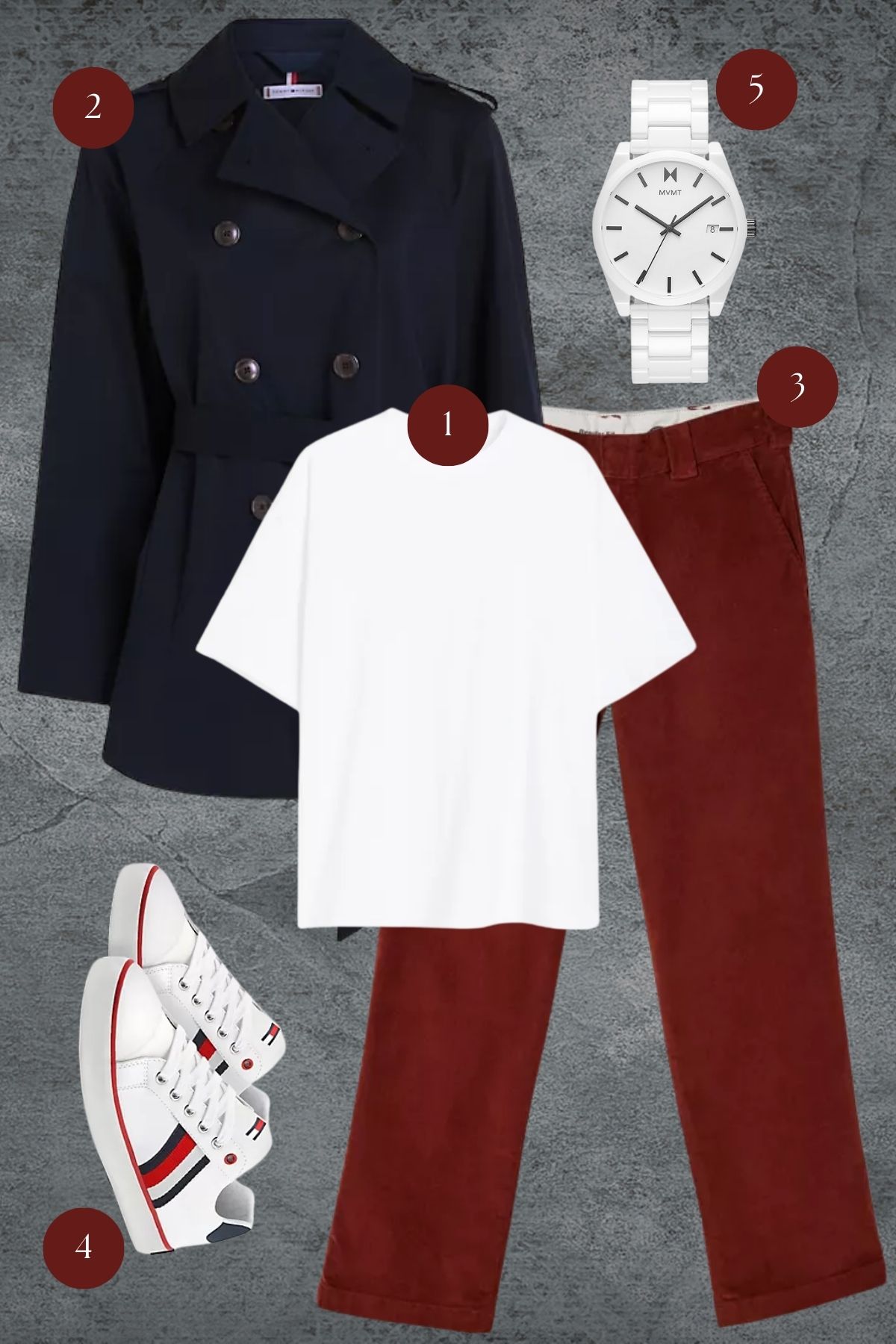 Autumn Classics: Crisp Whites, Rich Reds, and Timeless Navy for a Preppy Look