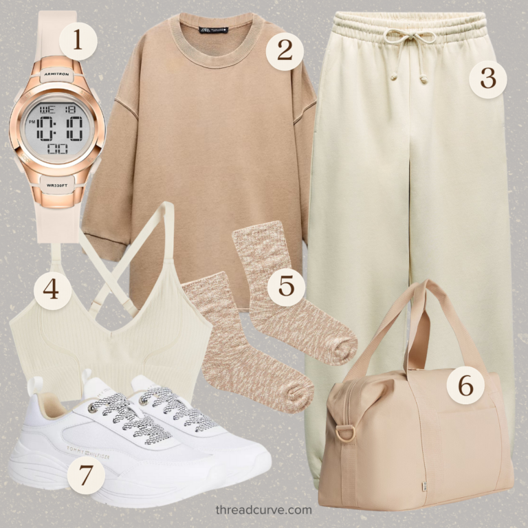 Soft Neutrals & Cozy Comforts: A Casual Chic Ensemble for Everyday Elegance