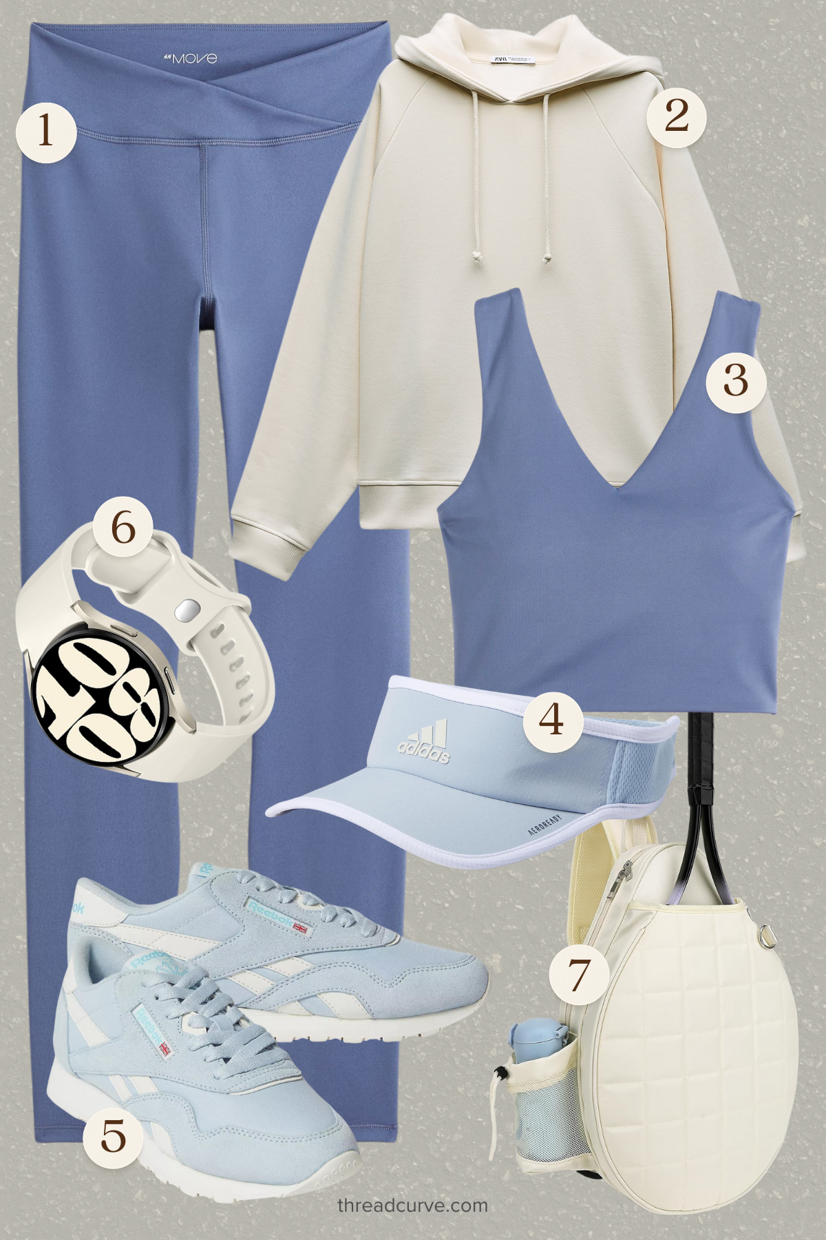 Sky Hues: A Refreshing Take on Athletic Leisure for Spring