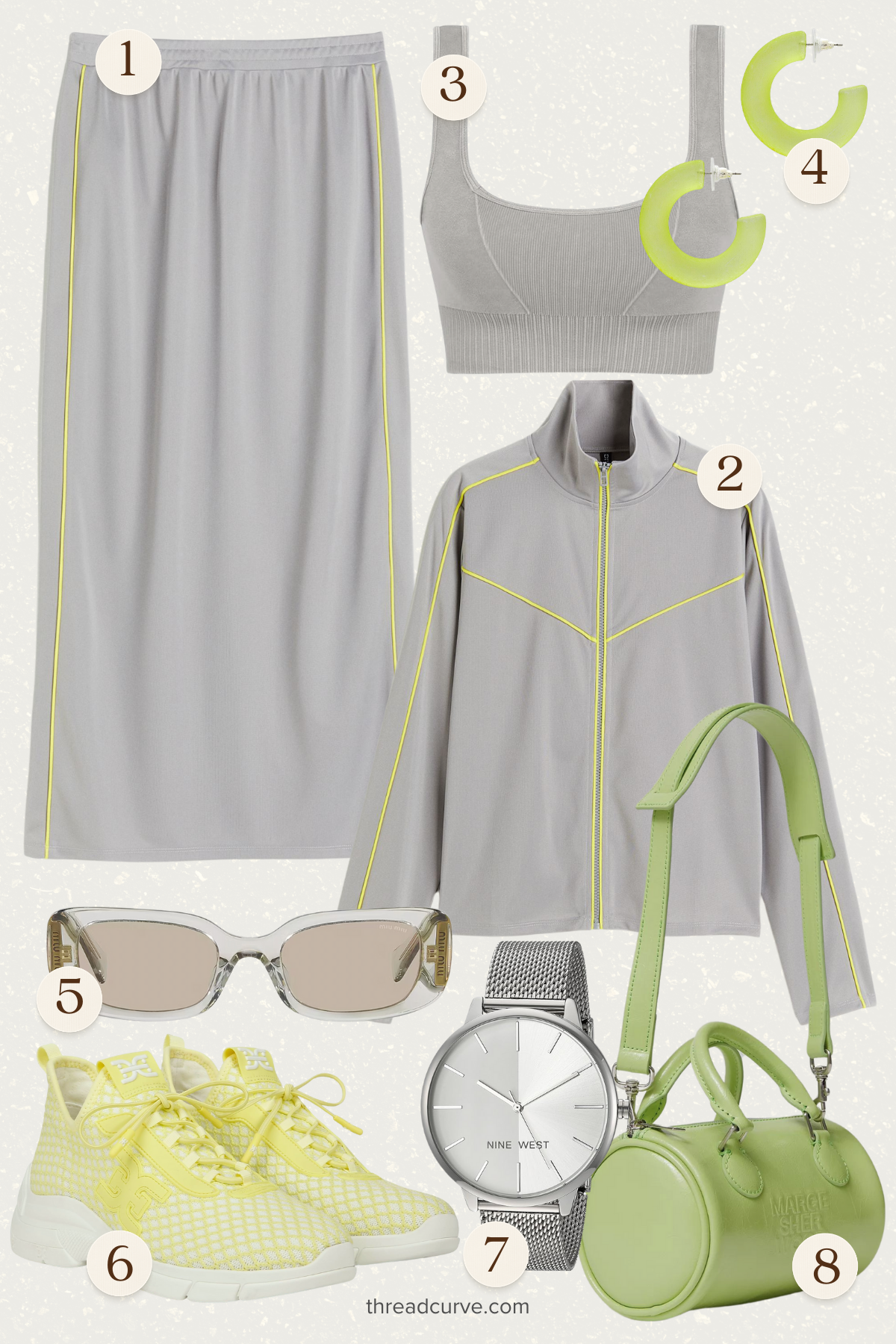 Sporty Elegance: A Fresh Take on Athleisure with Lime Accents