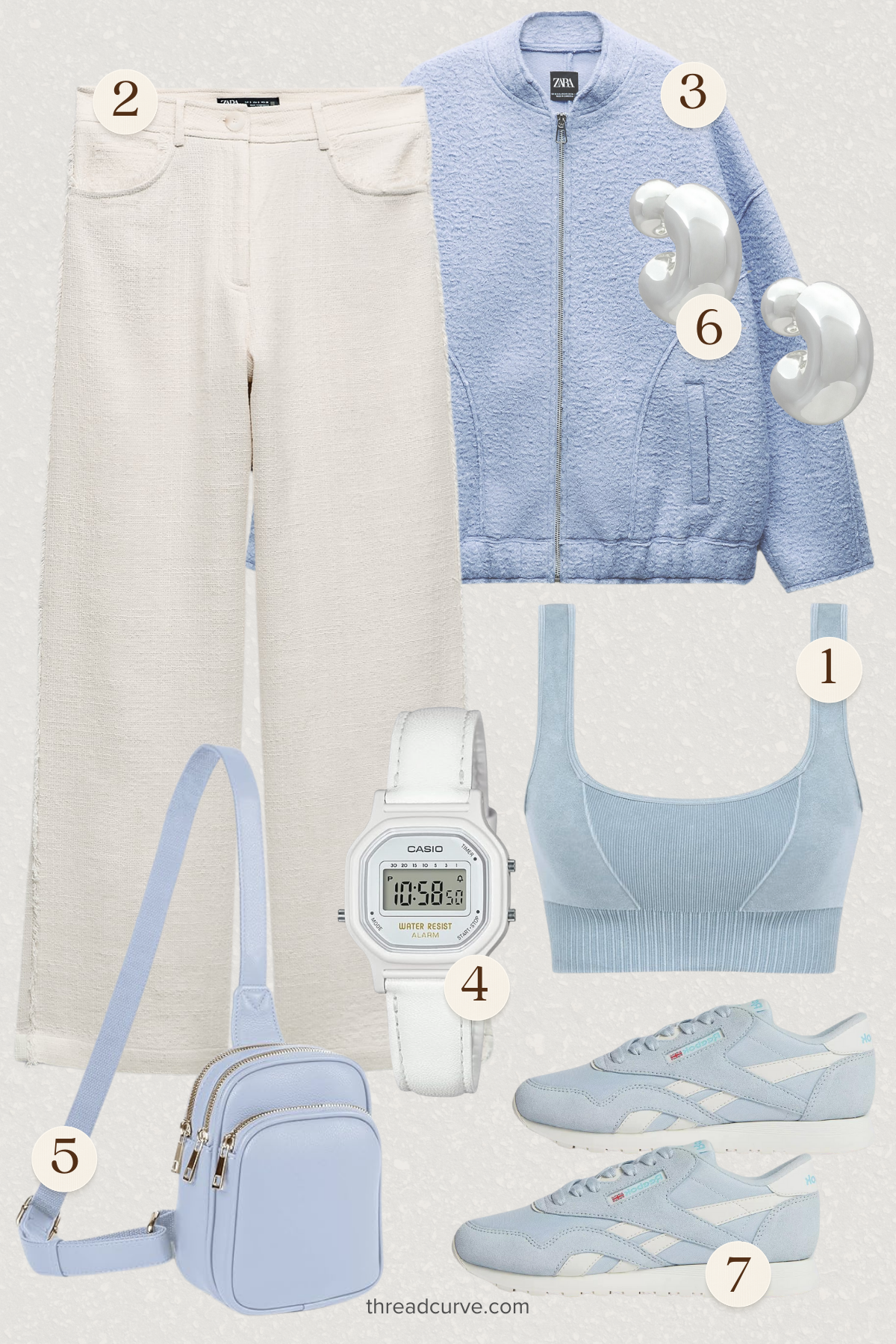 Icy Tones: Crisp Winter Whites Meet Serene Sky Blue