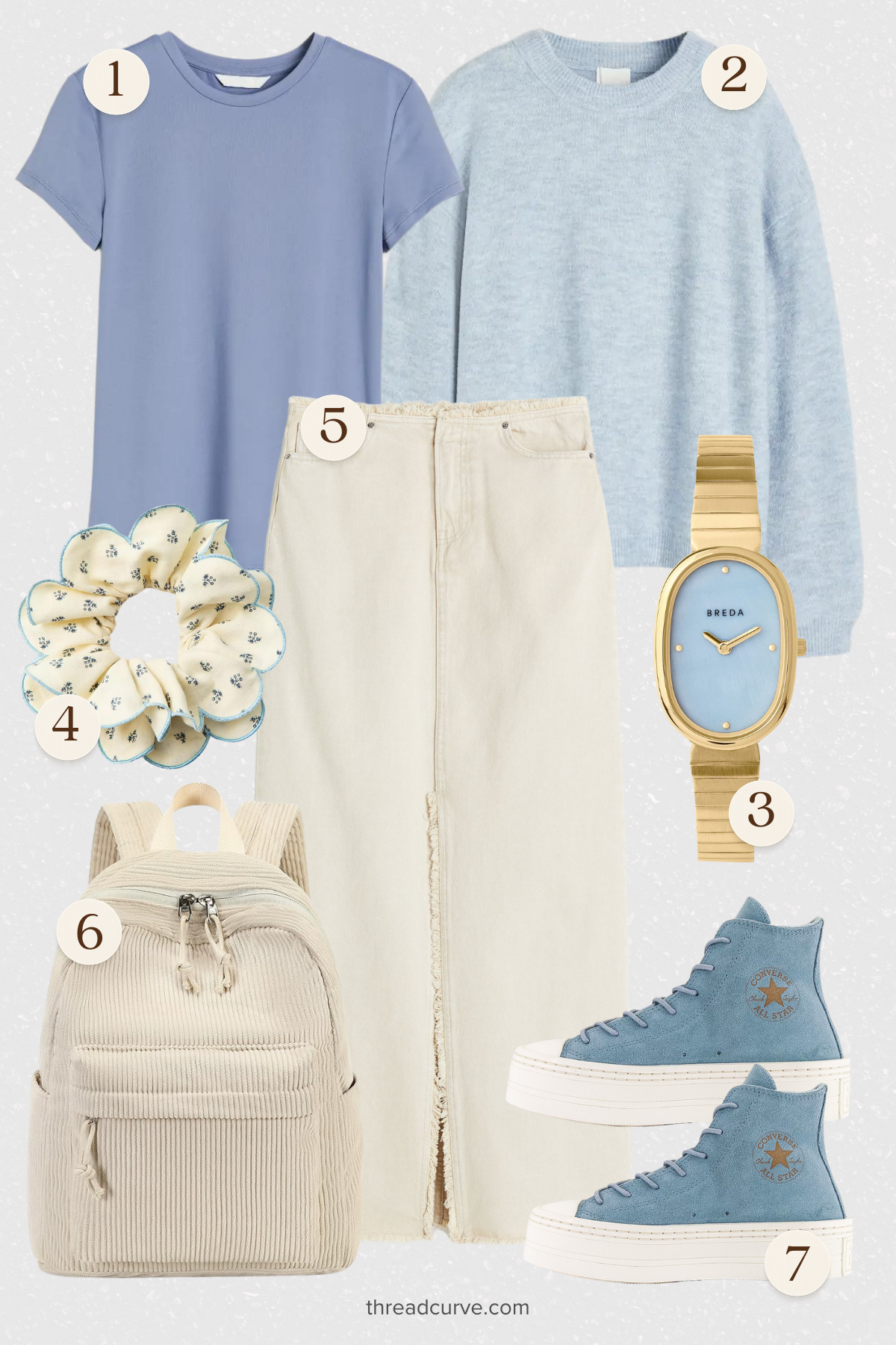 Sky Blue Dreams: Casual Comfort Meets Serene Style