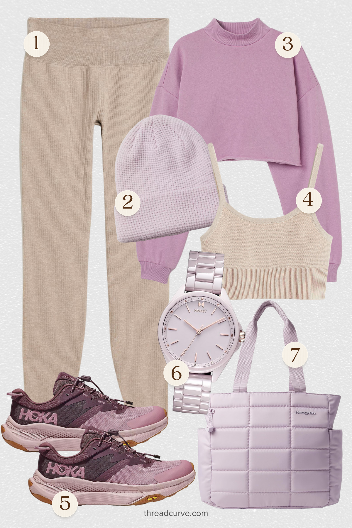 Lilac Layers: A Blend of Comfort and Style for the Active Woman