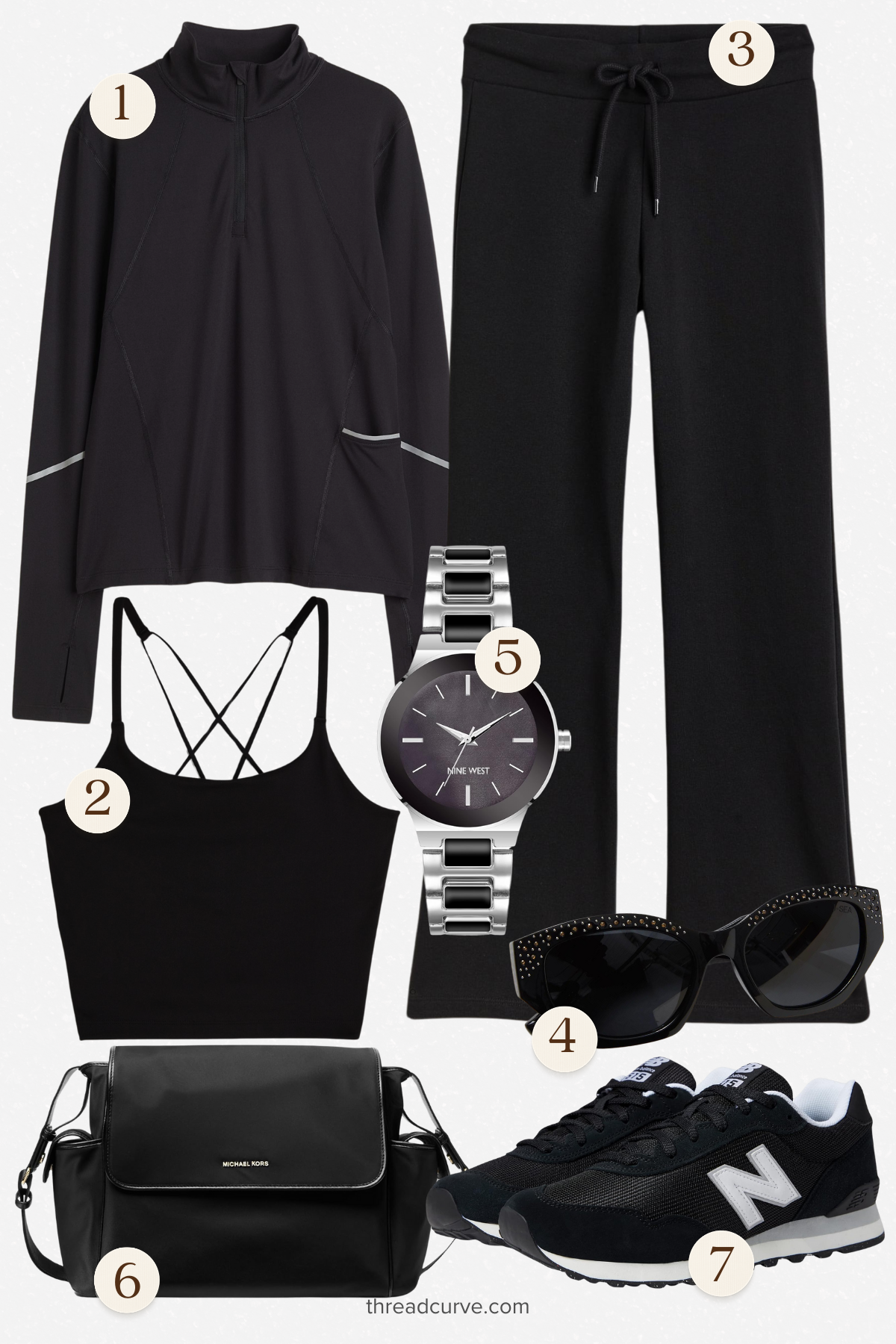 Sleek and Chic: Monochrome Elegance with a Sporty Twist