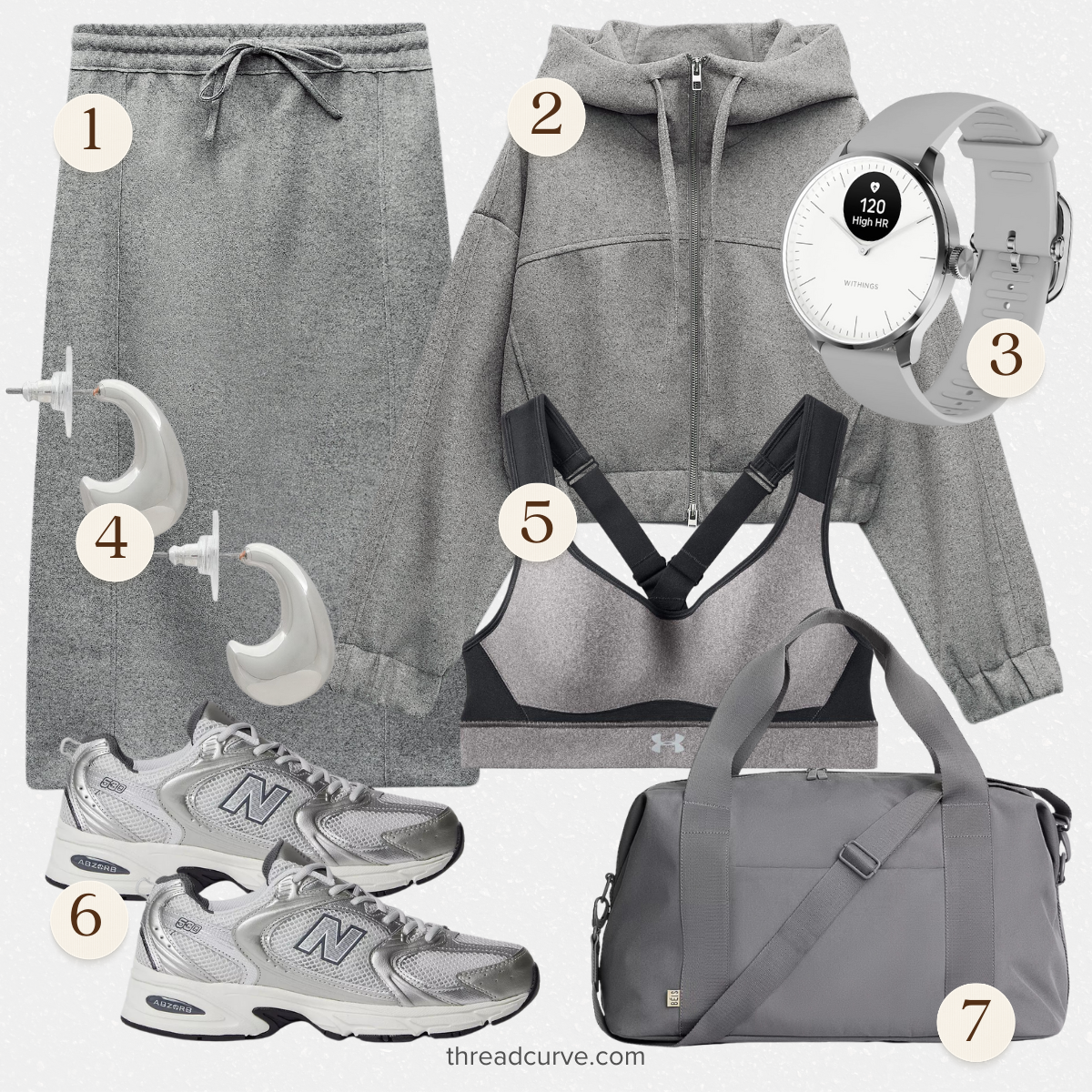 Monochrome Fitness: Sleek Grays for a Timeless Workout Wardrobe