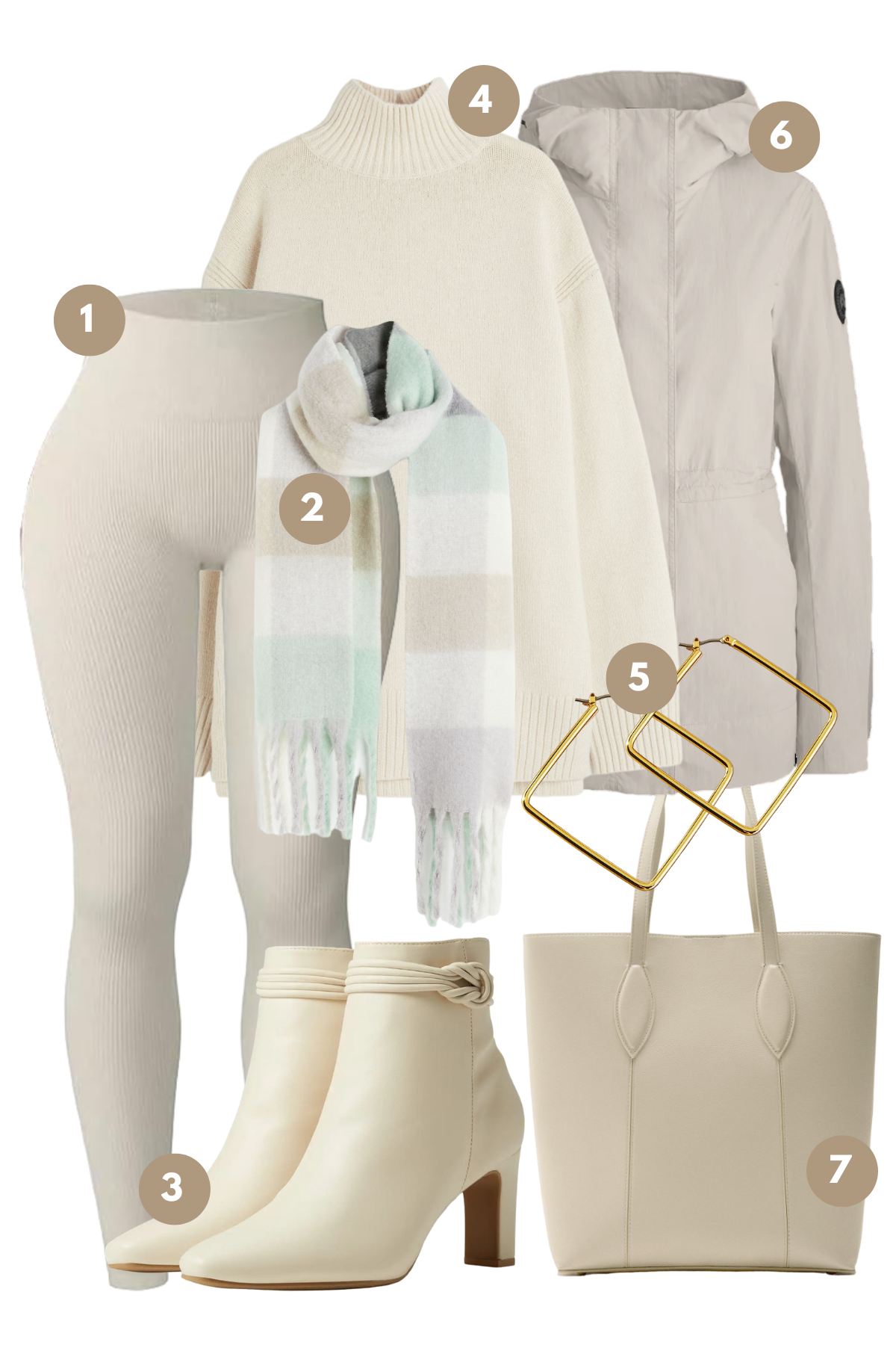 Soft Winter Hues: Cozy Elegance in Pastel and Cream