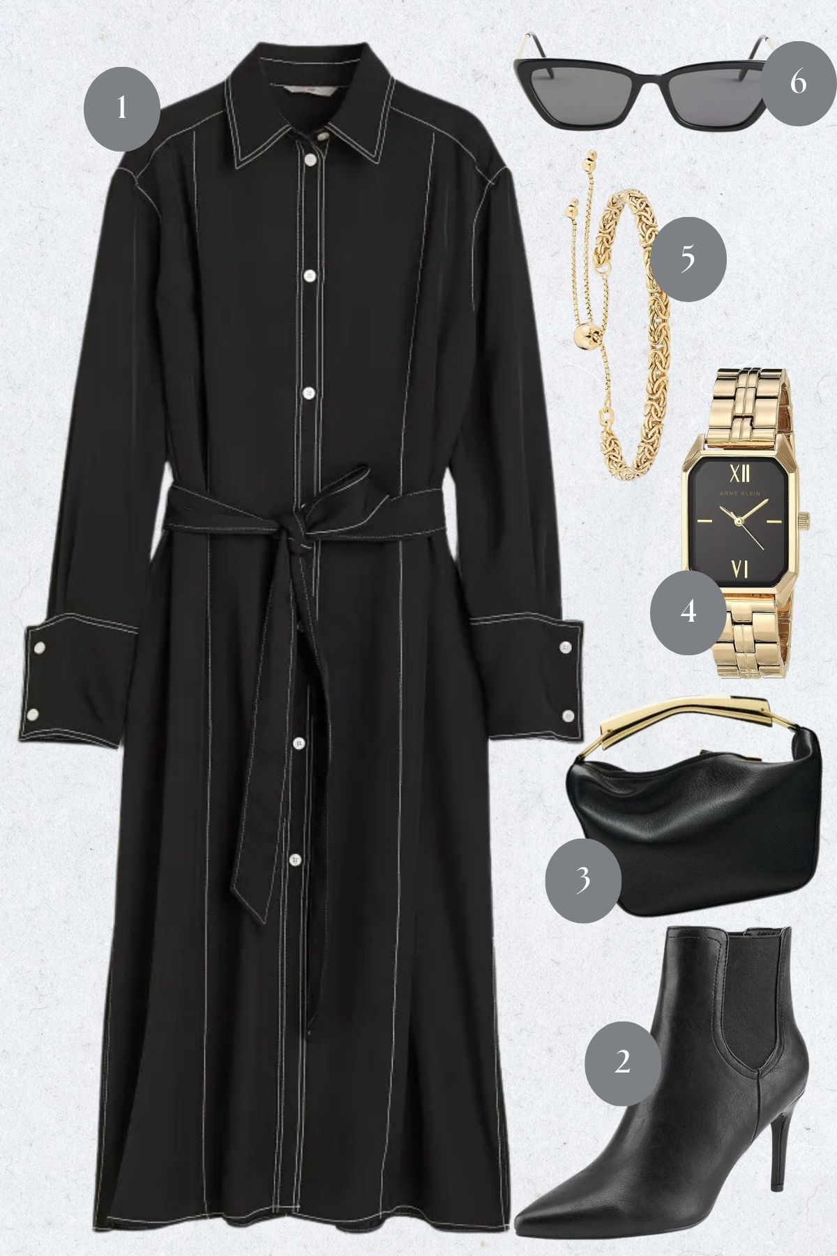 Sleek Sophistication: Monochrome Magic with a Hint of Gold