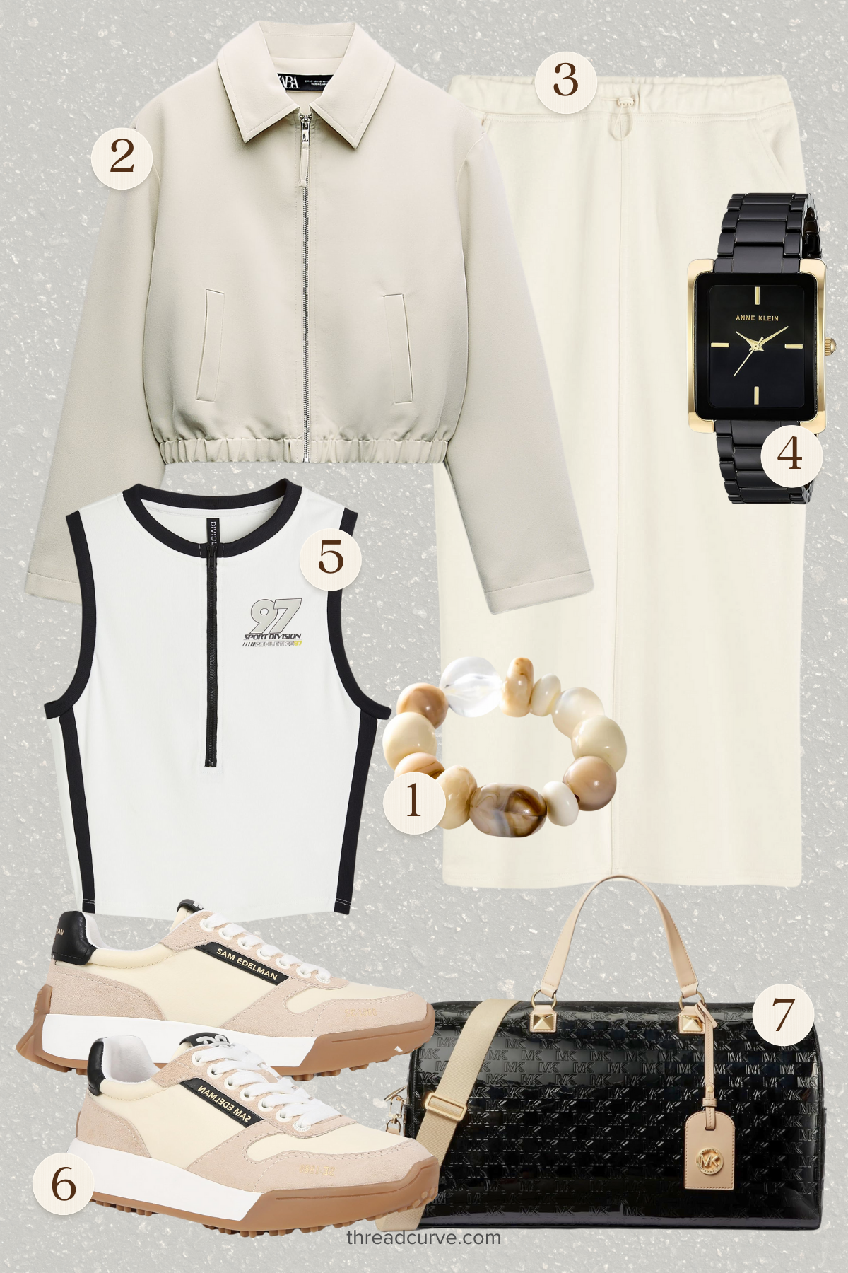 Sporty Elegance: A Chic Blend of Athleisure and Classic Accessories