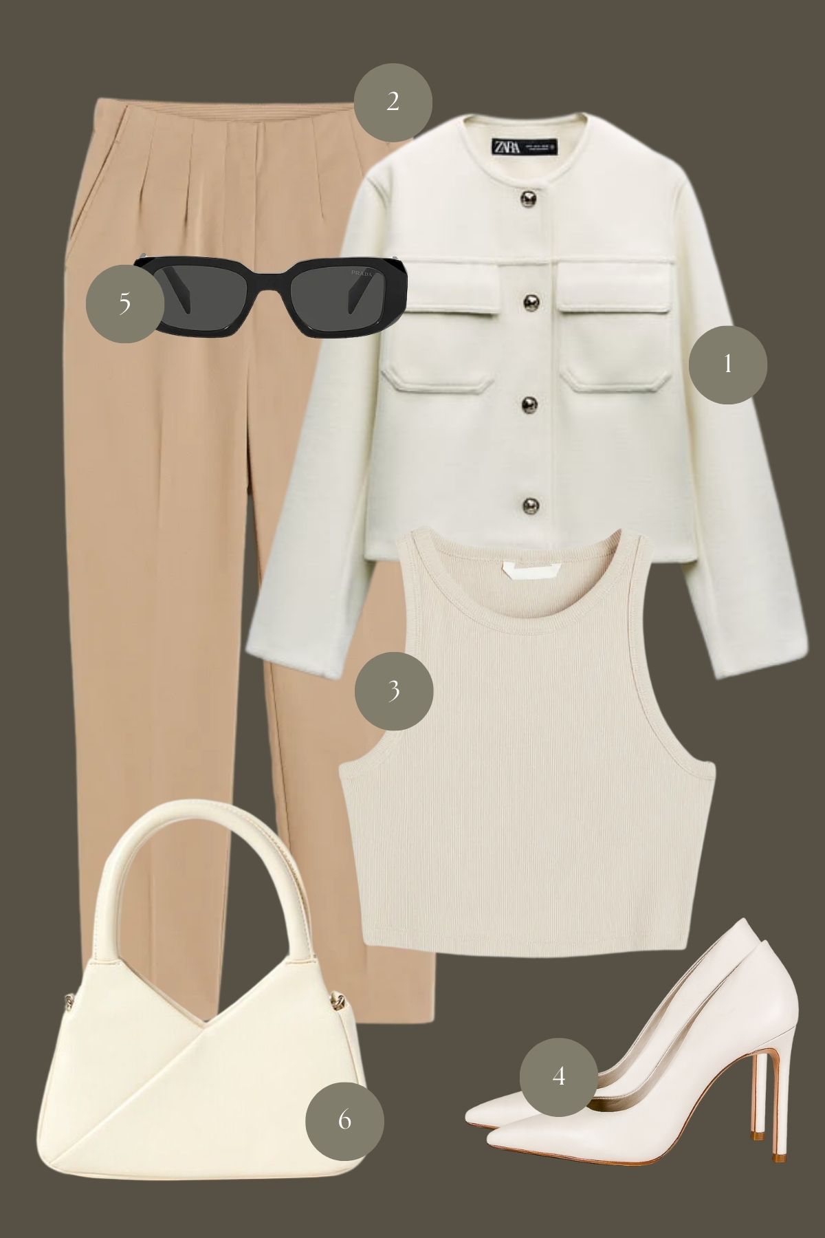 Neutral Tones for a Modern Elegance: A Chic Ensemble for the Contemporary Woman