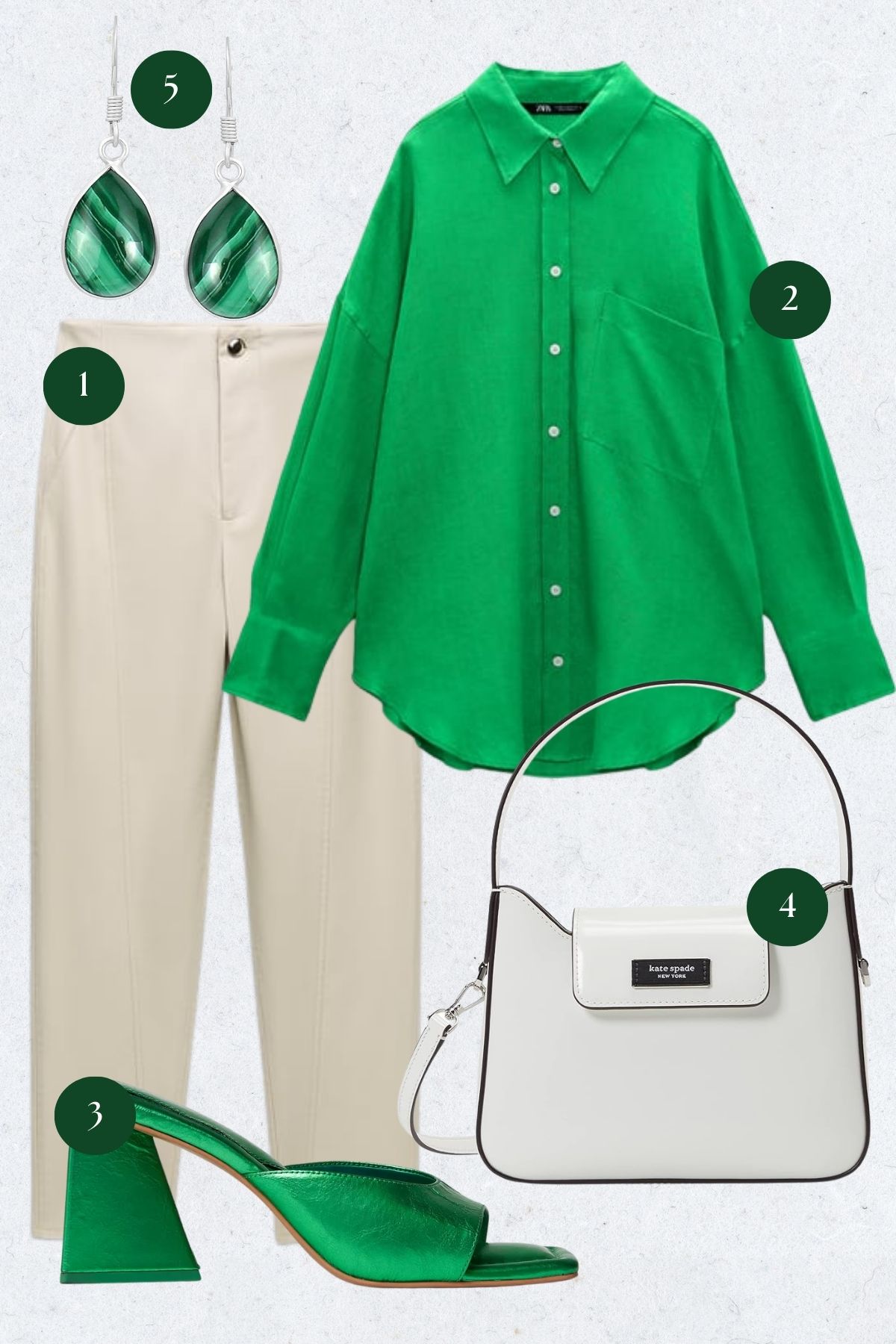 Vibrant Spring Refresh: Crisp Green and Neutral Chic