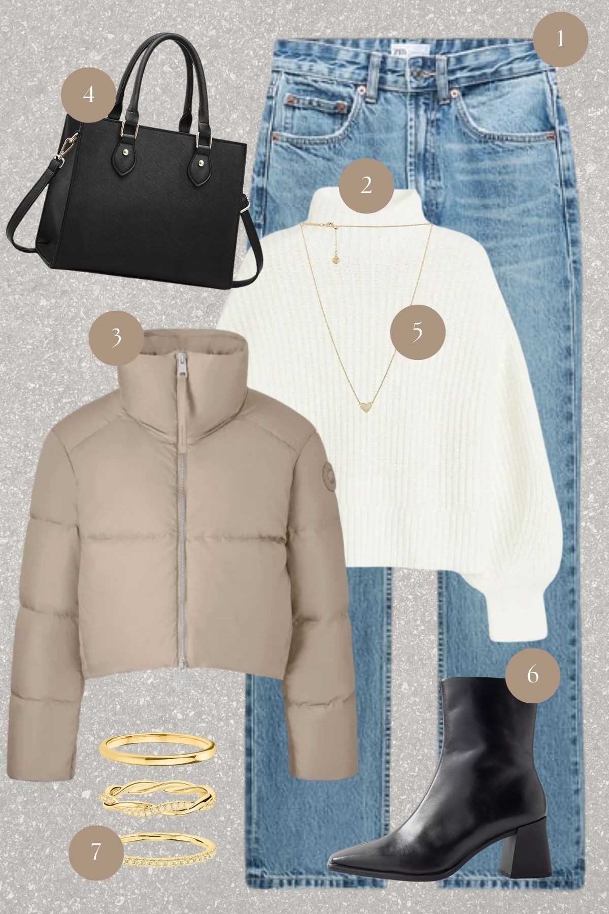 Chic Winter Whites and Denim: A Timeless Combination