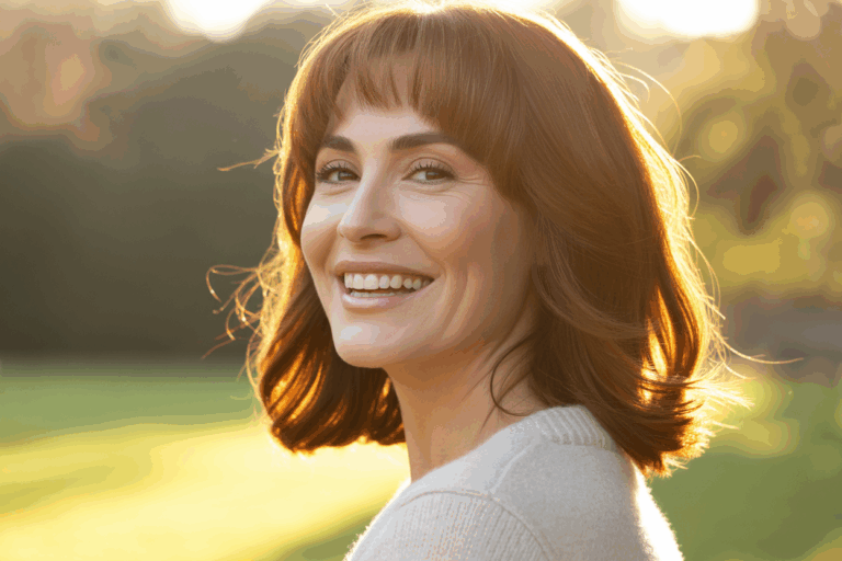 16 Curtain Bangs Styles That Soften Mature Features