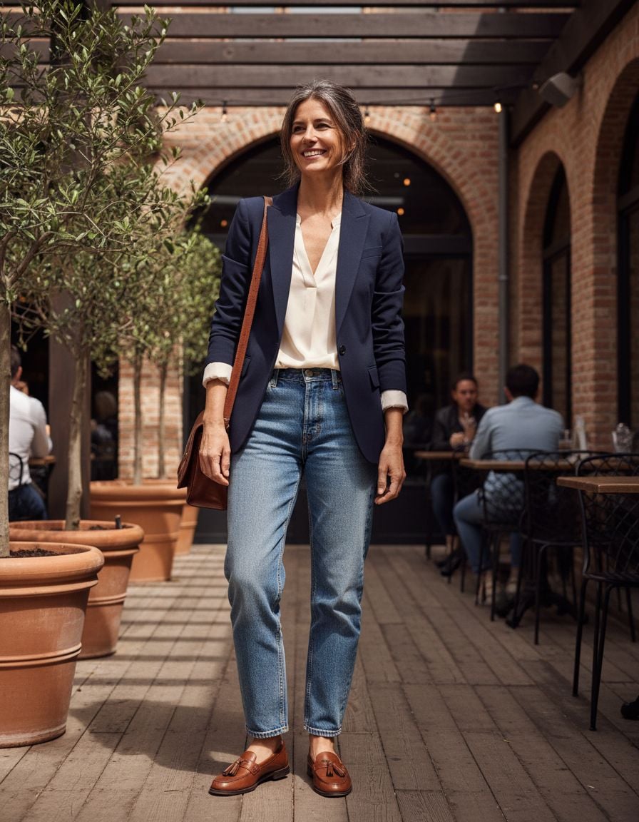 Blazer Outfit with Loafers Classic
