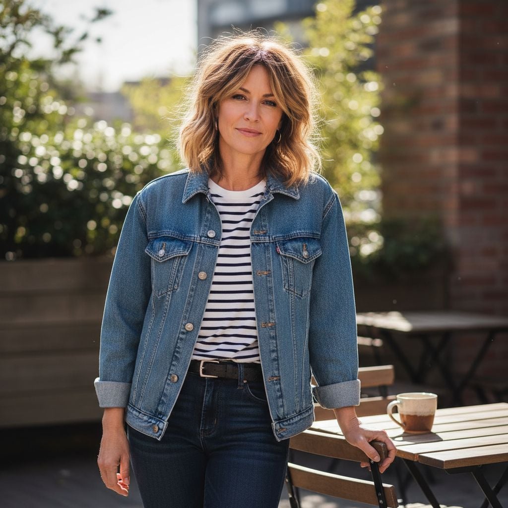 Choppy Layers Hairstyle for Women Over 45