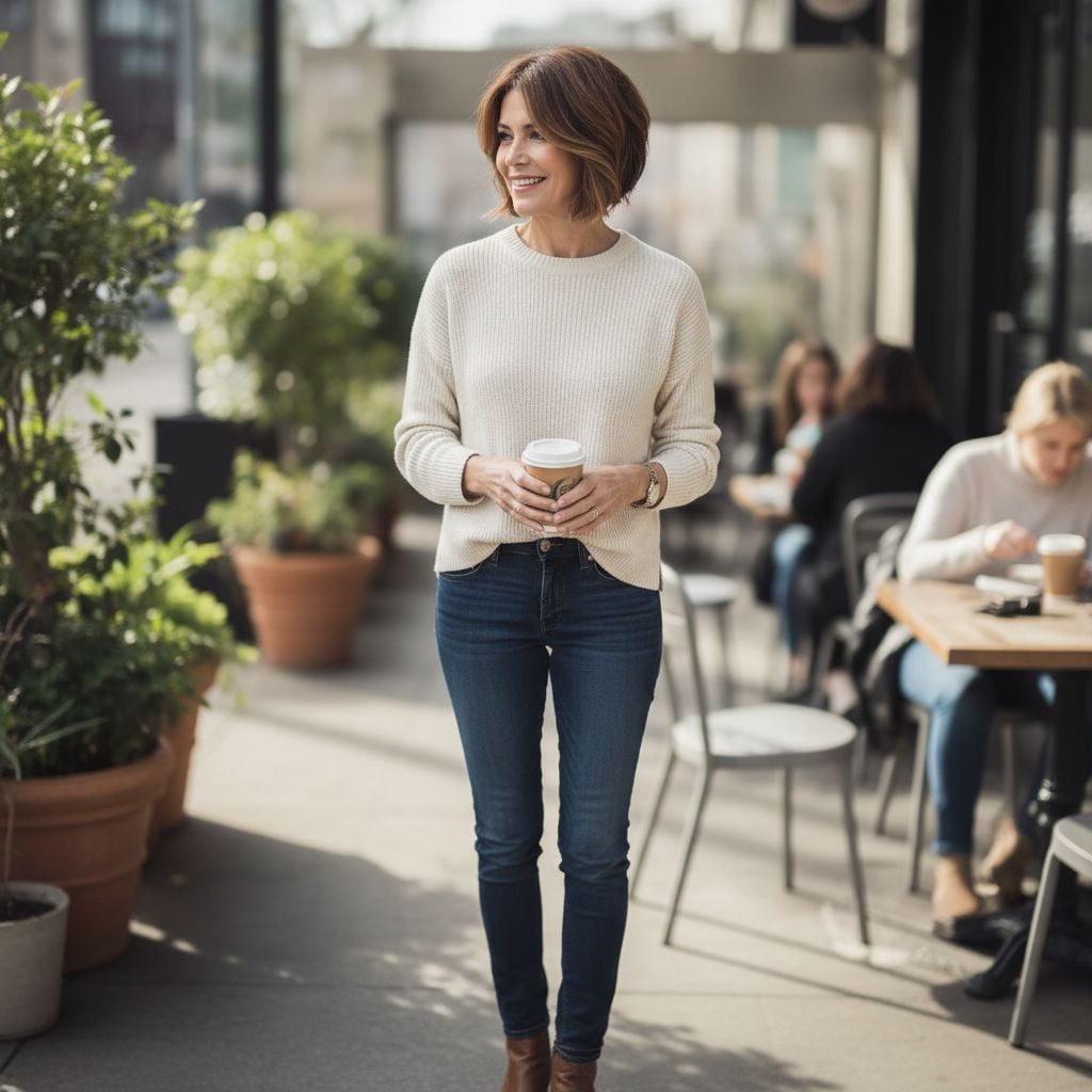 Graduated Bob Hairstyle for Women 45+