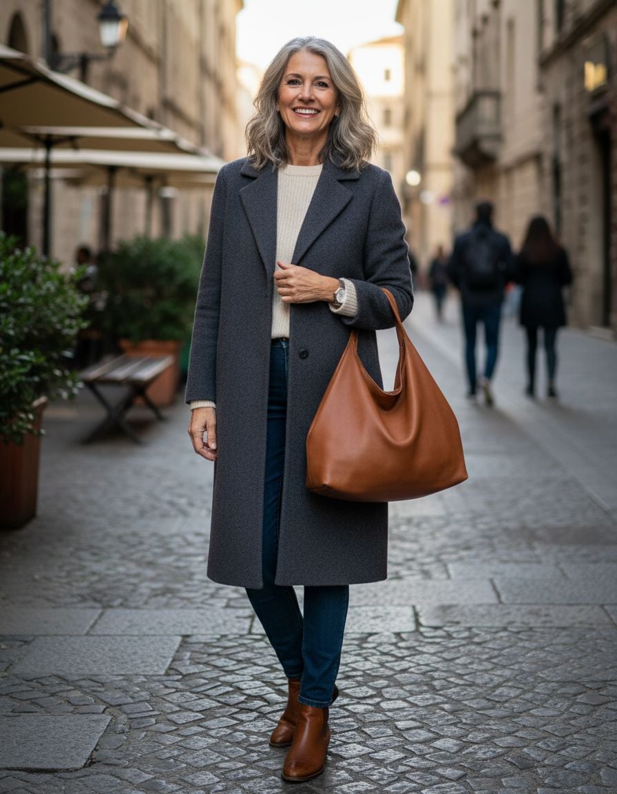 Knee-Length Cashmere Coat Investment