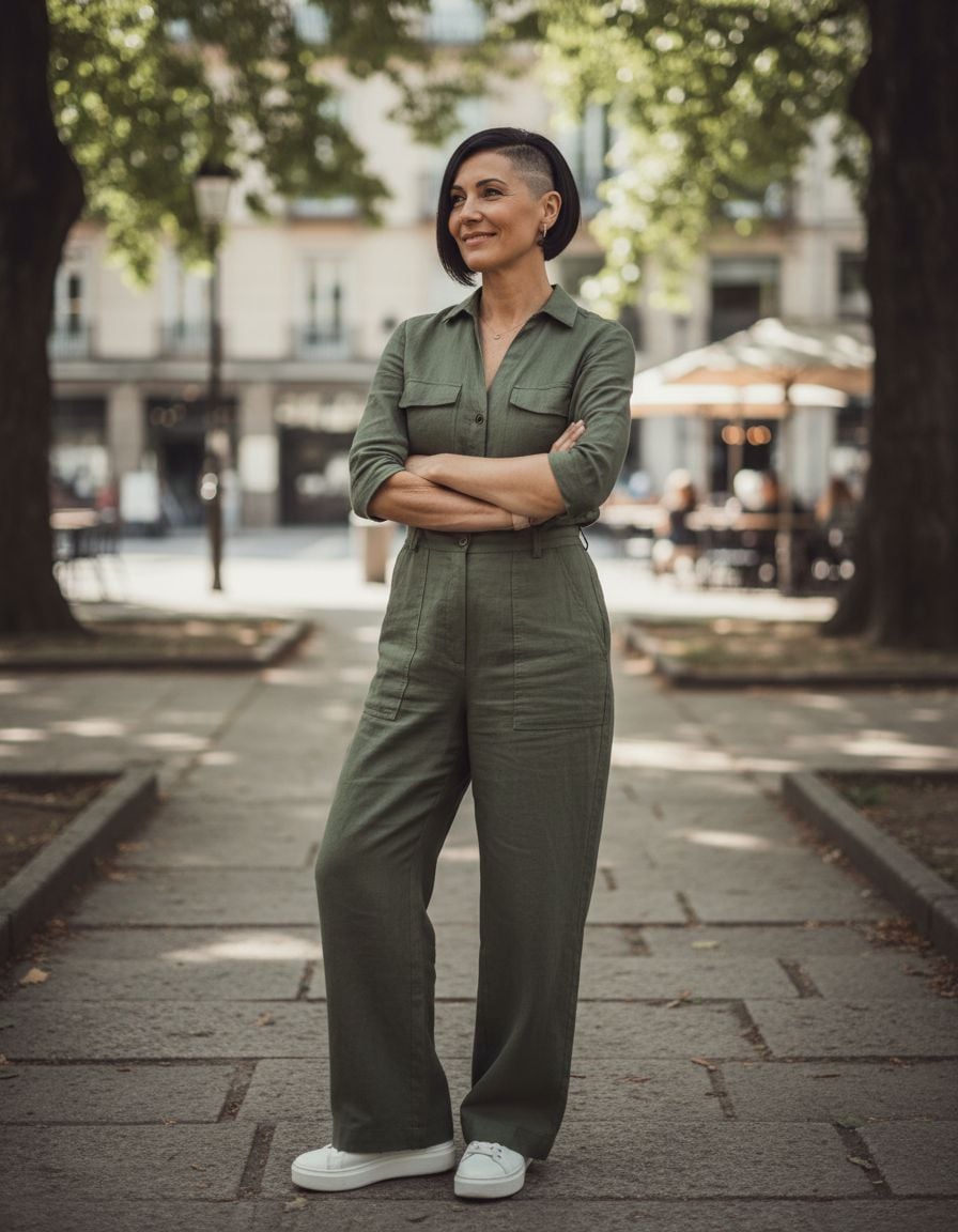 Modern Bob Haircut with Undercut