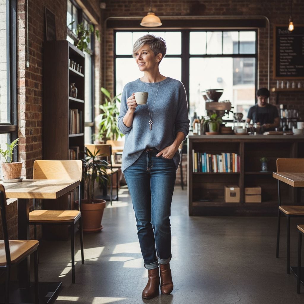 Pixie Cut Hairstyle for Women 45+