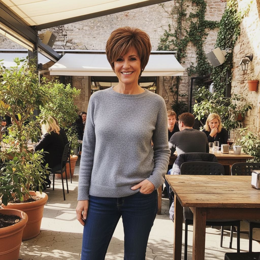 Stacked Bob Hairstyle for Women Over 45